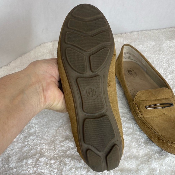 G.H Bass Blair Tan Camel Soft Suede Leather Moccasins Comfy Penny Loafers 6 - Picture 13 of 13